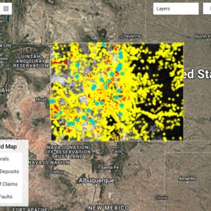 Aurum Meum Deep Dig AI Gold Map of Colorado. Find Gold with These Maps Instead of Coming Up Empty When You Prospect for Gold.