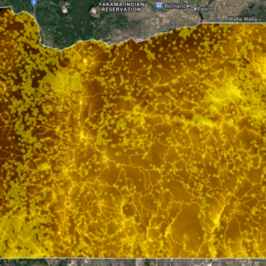 Oregon Deep Dig V2 AI Gold Map showing AI raster gold probability zones, structural geology, and placer-focused terrain analysis.