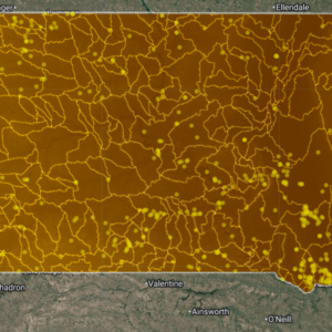 South Dakota Deep Dig V2 AI Gold Map showing AI raster gold probability zones, structural geology, and placer-focused terrain analysis.